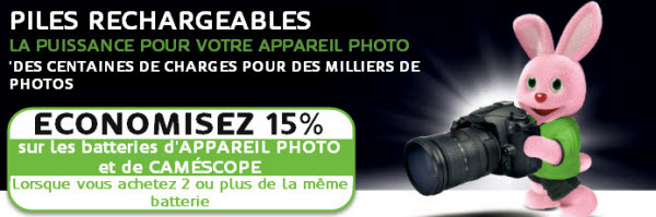 Batteries et chargeurs d'Appareils Photos Numérique