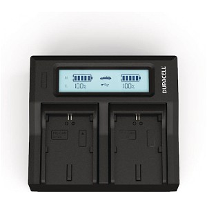 HVR-Z5U Chargeur de batterie Duracell LED Double DSLR