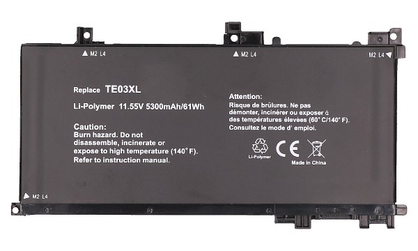 OMEN 15-ax043TX Batterie (Cellules 3)