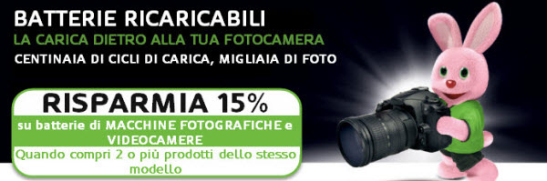 Batterie e caricatori per fotocamere digitali