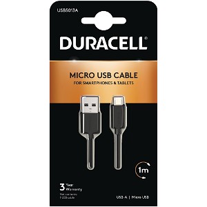 Duracell 1m USB-A auf Micro USB Kabel