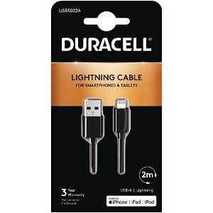 Duracell 2m USB-A auf Lightning Kabel