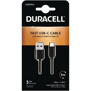 Duracell 1m USB-A auf USB-C Kabel