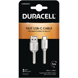 Duracell 1m USB-A auf USB-C Kabel