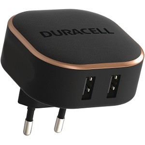 Duracell-2x2,4-A-USB-Ladegerät für Telefon/Tablet
