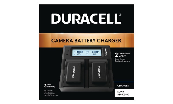 A7 III Duracell LED Dual DSLR Battery Charger