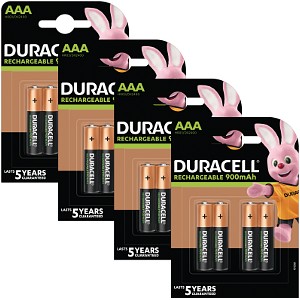 Duracell Pré-Chargée AAA 900mAh -Blister de 16