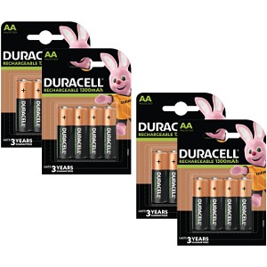 Duracell AA 1300mAh Rechargeable - Pack de 16