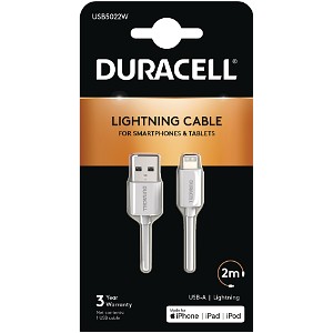 Câble USB-A Duracell 2m vers câble Lightning