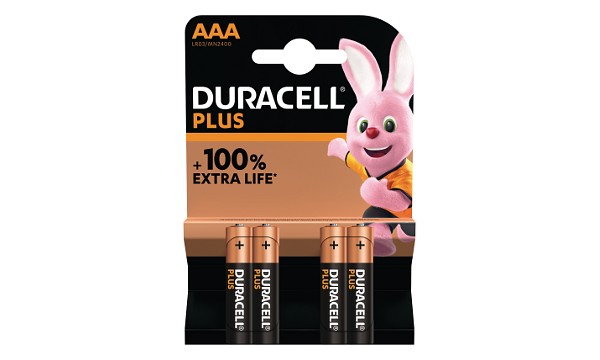 Pack de 4 piles AAA Duracell Plus Power