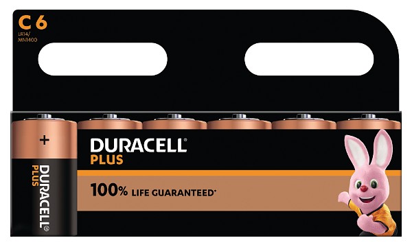 Duracell Plus Power de type C (Pack de 6)