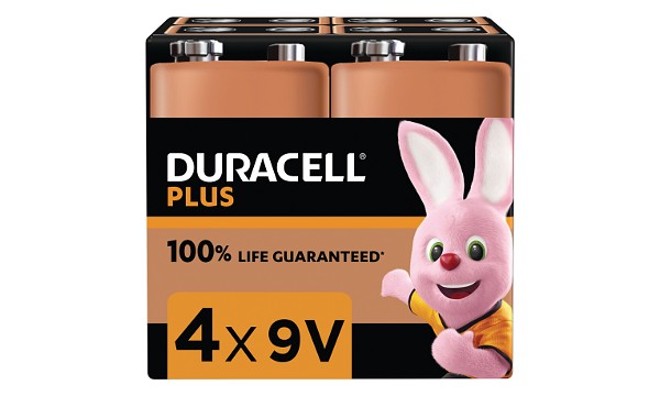 Duracell Plus Power 9v PP3 Pack de 4