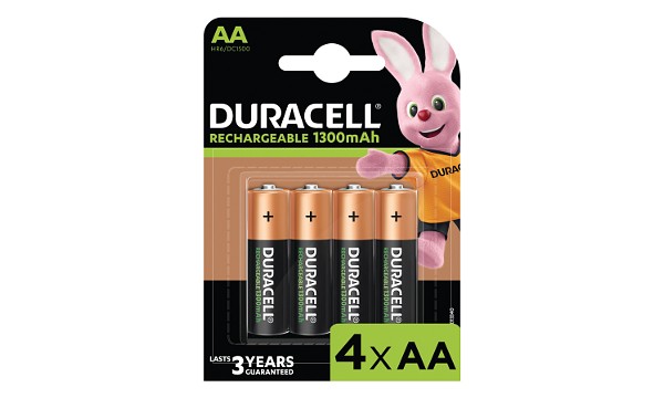 Duracell AA 1300mAh Rechargeable Pack de 4
