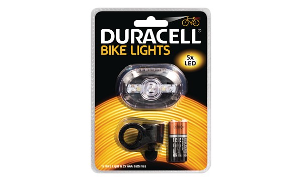 Lampe avant de vélo Duracell - 5 LED