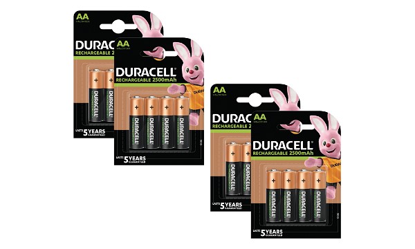 Duracell Pré-chargées AA 2500mAh x 16