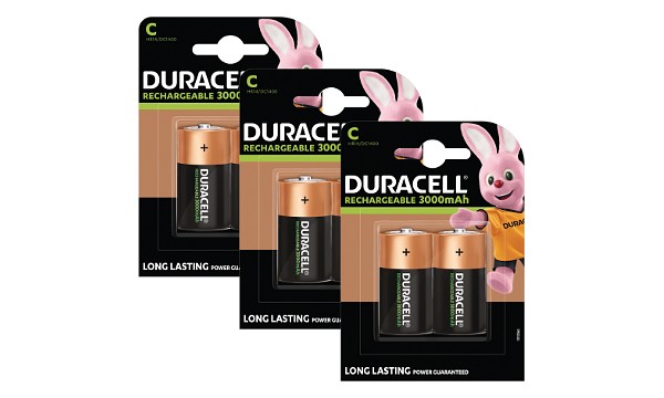 Piles Duracell Rechargeables de type C x 6