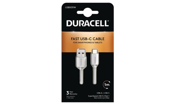 Câble USB-A Duracell 1m vers USB-C