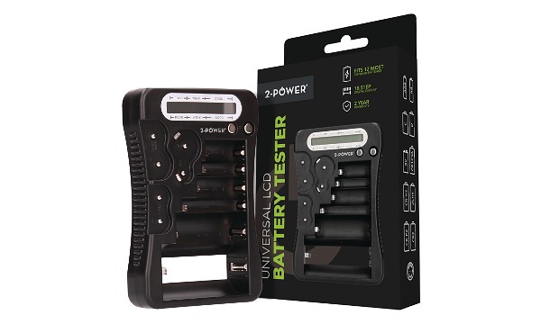 Testeur de piles - AA, AAA, C, D, 9V, pile bouton