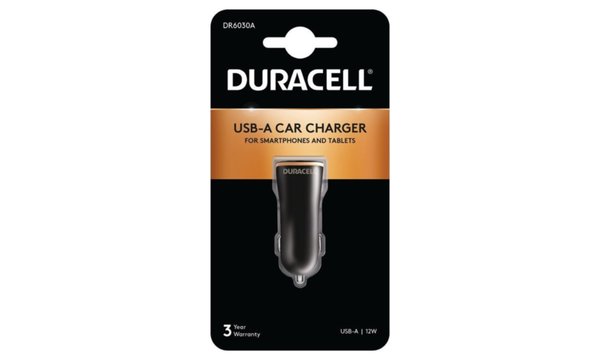 Chargeur de voiture Duracell 12W USB-A simple