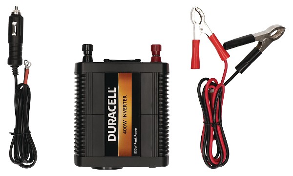 Duracell 400W Single EU Socket Inverter